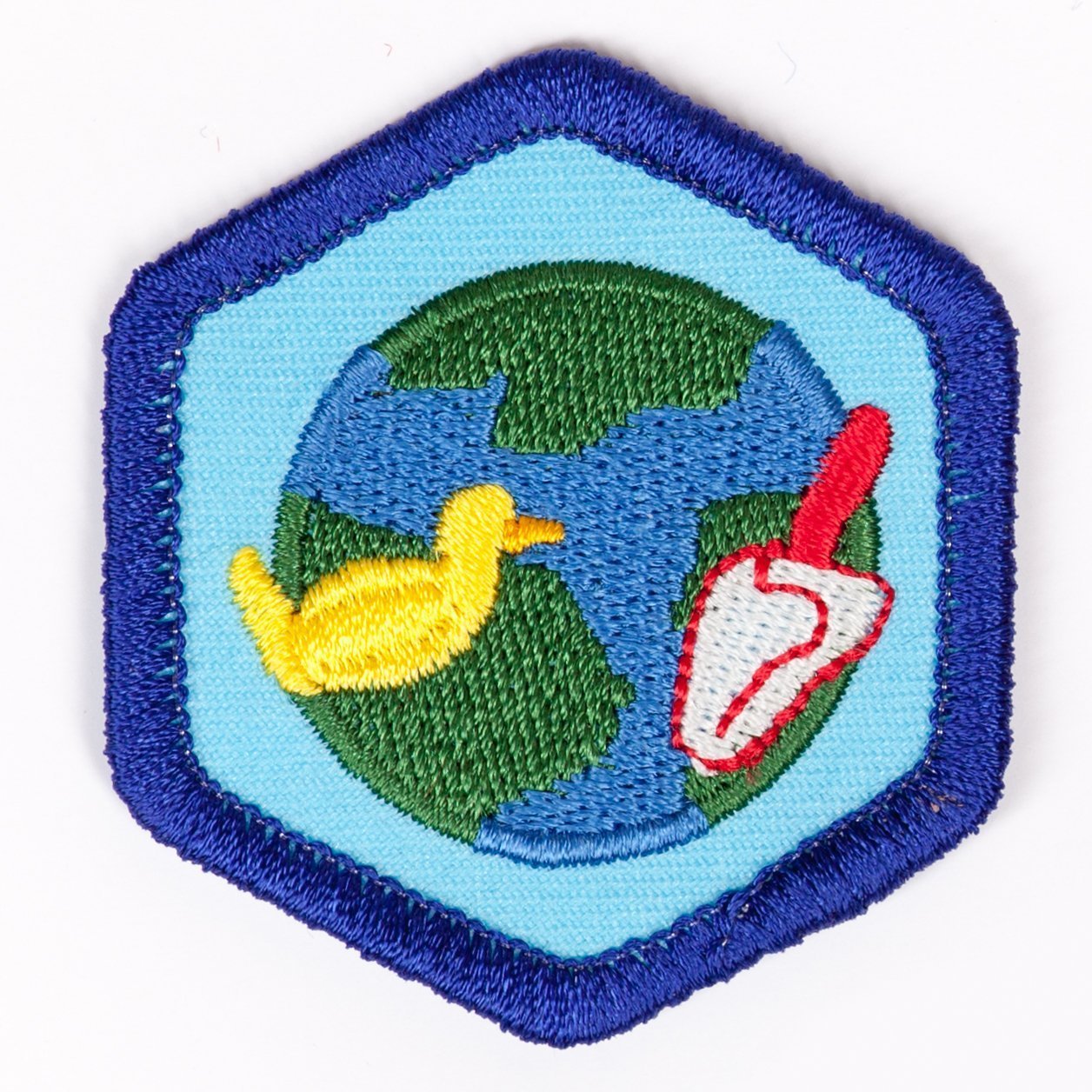 Caring For My Environment Badge Blue-Th 4140 Badges