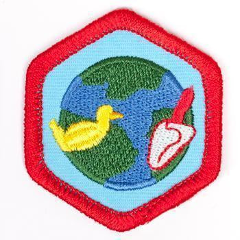 Caring For My Environment Badge Red-Ex 4140 Badges