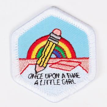 Creative Writing Badge White-Pi/pa 4140 Badges