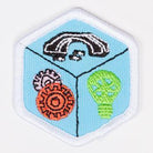 Engineering Badge White-Pi/pa 4140 Badges