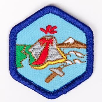 Geology Badge Blue-Th 4140 Badges