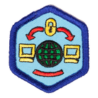 Internet Adventure Badge Blue-Th 4140 Badges
