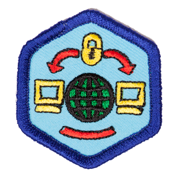 Internet Adventure Badge Blue-Th 4140 Badges