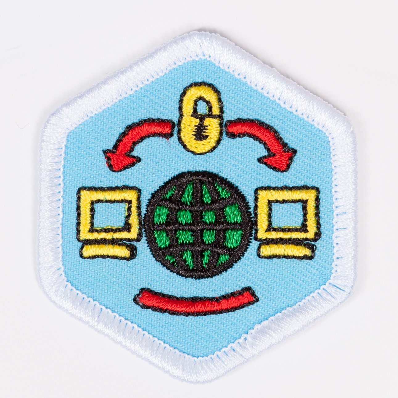 Internet Adventure Badge White-Pi/pa 4140 Badges