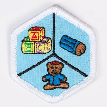 Kid Care Badge White-Pi/pa 4140 Badges