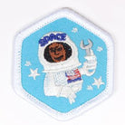 Living And Working In Space Badge White-Pi/pa 4140 Badges