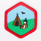 Native American Badge Red-Ex 4140 Badges