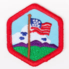 Our Flag Badge Red-Ex 4140 Badges