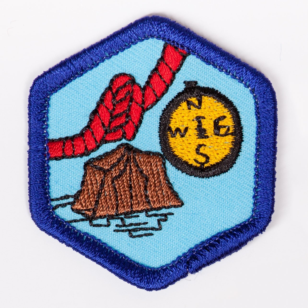 Outdoor Skills Badge Blue-Th 4140 Badges