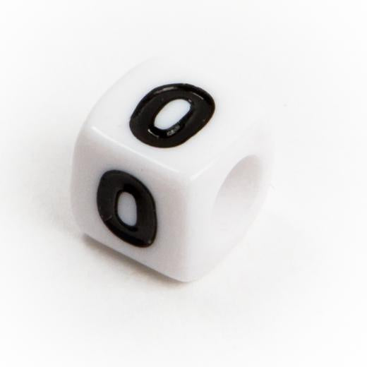 White & Black Plastic Number Beads, Hobby Lobby