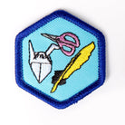 Pen And Paper Arts Badge Blue-Th 4140 Badges