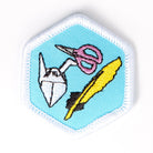 Pen And Paper Arts Badge White-Pi/pa 4140 Badges