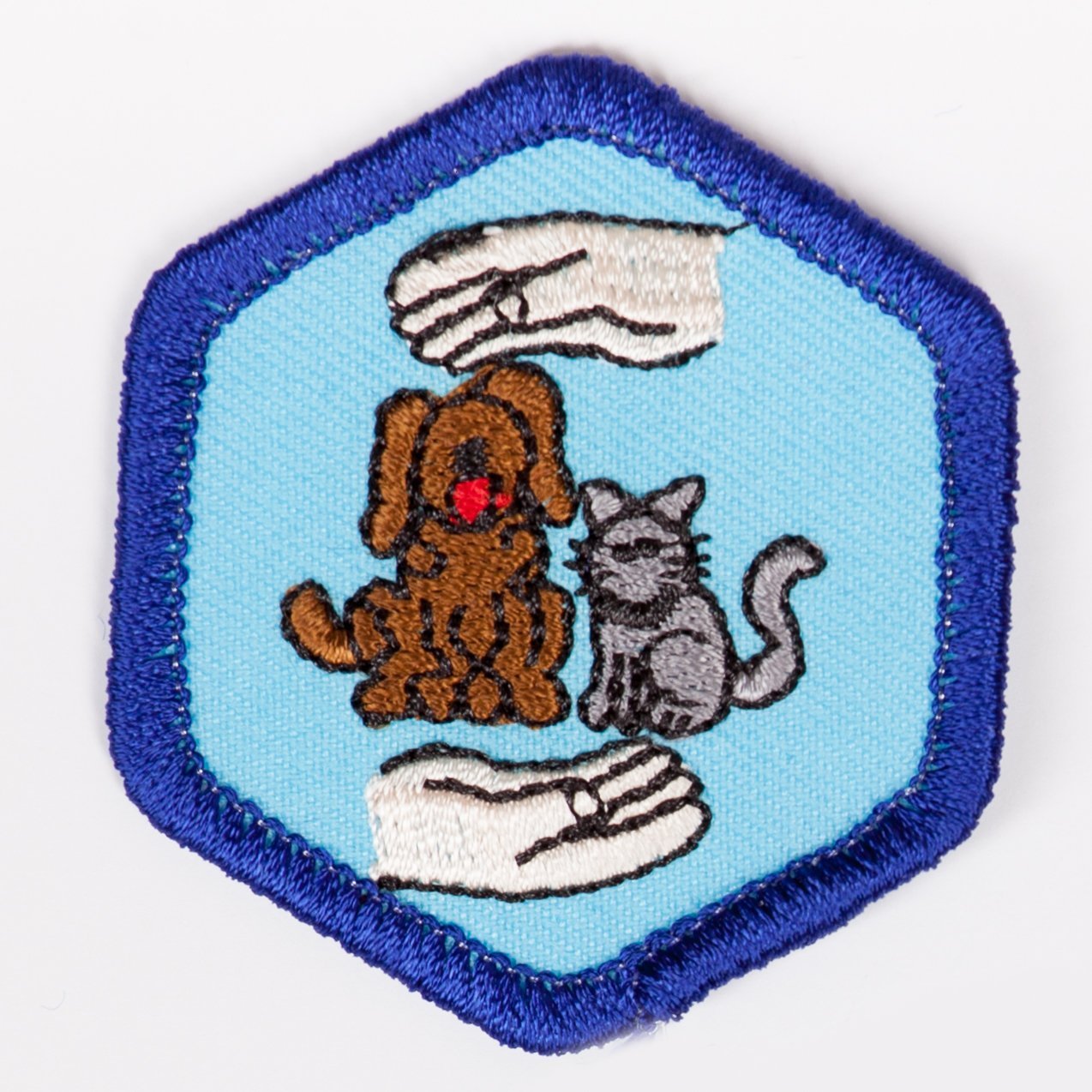 Pet Care Badge Blue-Th 4140 Badges