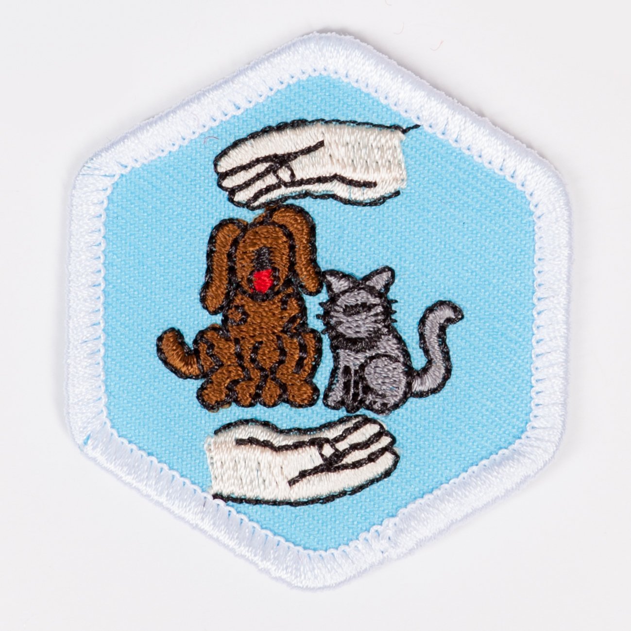 Pet Care Badge White-Pi/pa 4140 Badges