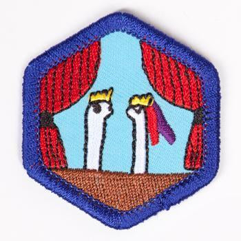 Puppetry Badge Blue-Th 4140 Badges