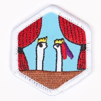 Puppetry Badge White-Pi/pa 4140 Badges