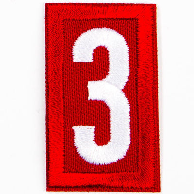 Red Troop Number Patches / 3 4135 Uniforms