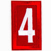 Red Troop Number Patches / 4 4135 Uniforms