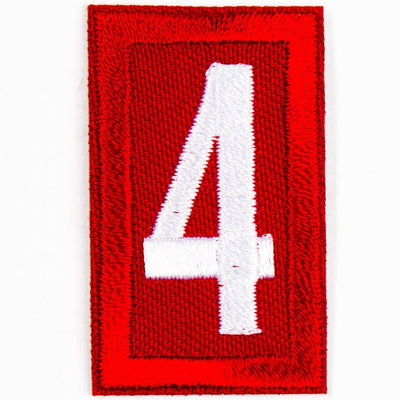 Red Troop Number Patches / 4 4135 Uniforms