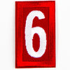 Red Troop Number Patches / 6 Or 9 4135 Uniforms