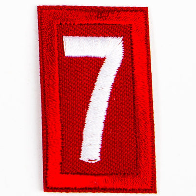 Red Troop Number Patches / 7 4135 Uniforms