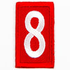 Red Troop Number Patches / 8 4135 Uniforms