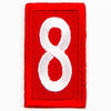 Red Troop Number Patches / 8 4135 Uniforms