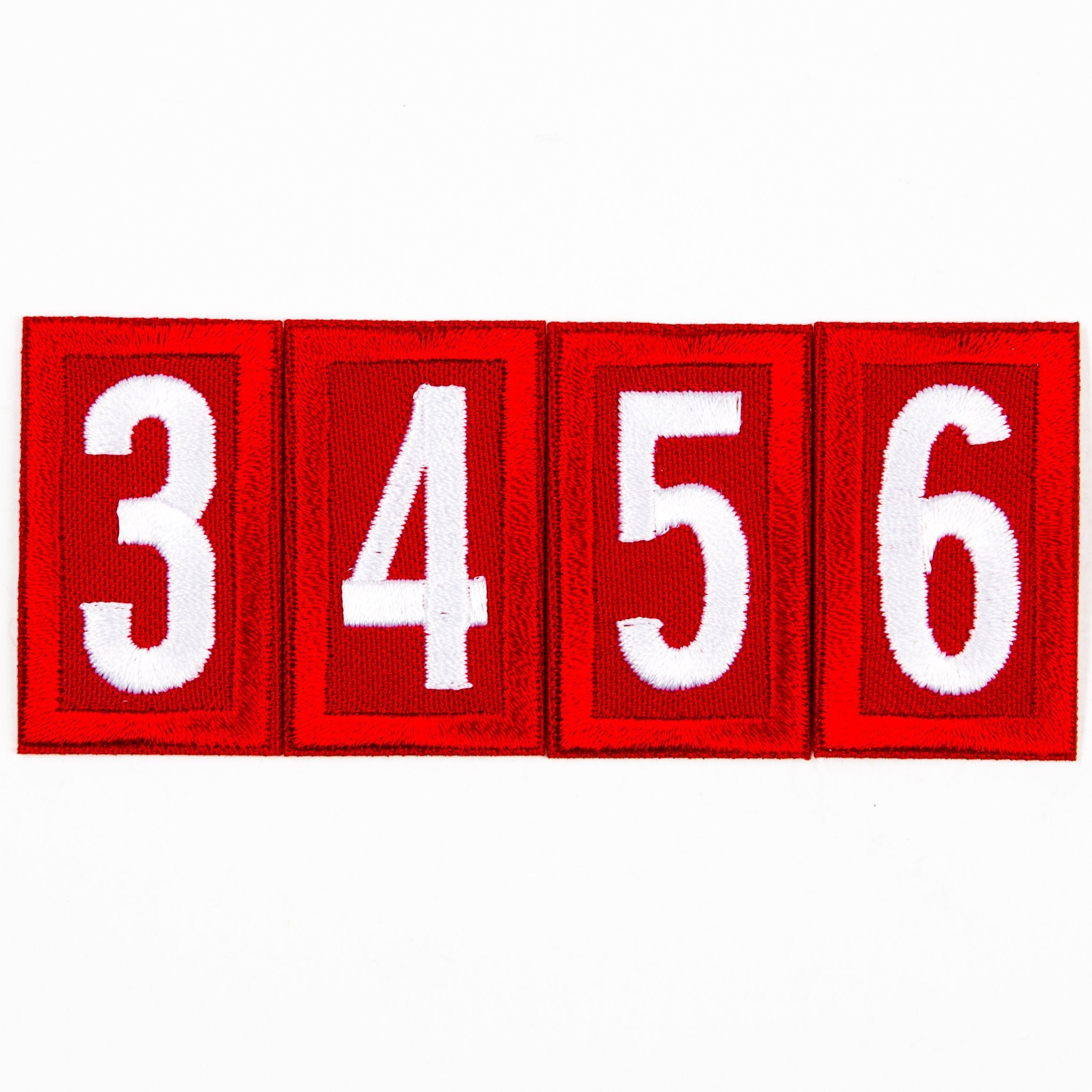 Red Troop Number Patches 4135 Uniforms