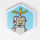 Robotics Badge White-Pi/pa 4140 Badges