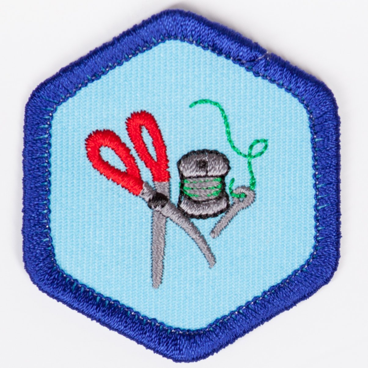 Sewing Badge Blue-Th 4140 Badges