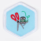 Sewing Badge White-Pi/pa 4140 Badges