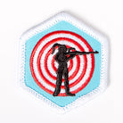 Shooting Sports Badge White-Pi/pa 4140 Badges