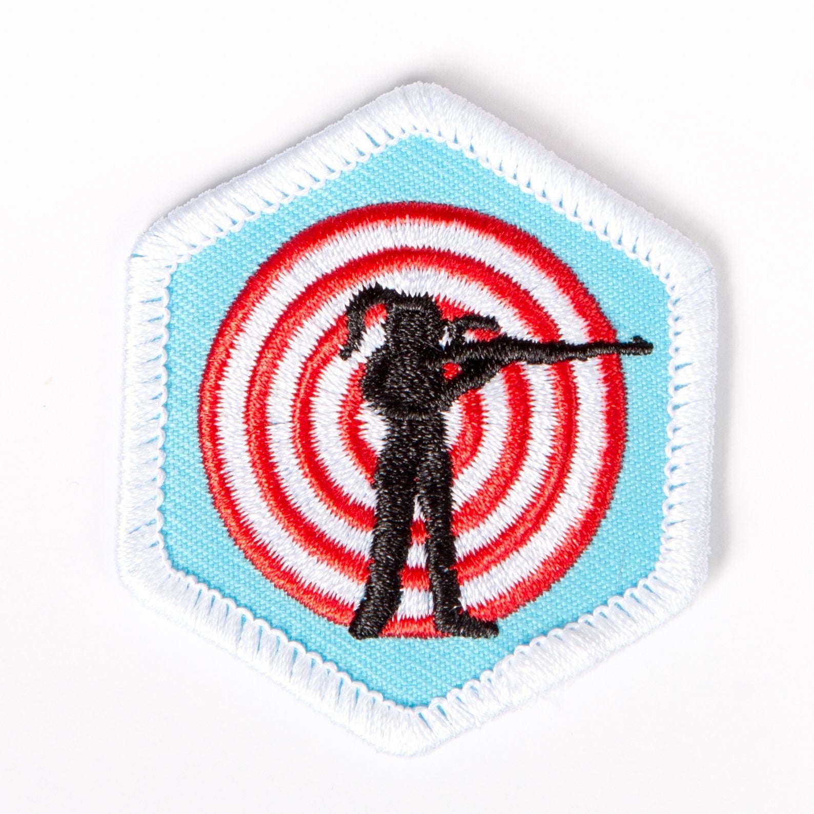 Shooting Sports Badge White-Pi/pa 4140 Badges
