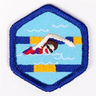 Swimming Badge Blue-Th 4140 Badges
