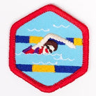 Swimming Badge Red-Ex 4140 Badges