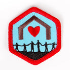 Together As A Family Badge Red-Ex 4140 Badges