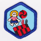Toys And Games Badge Blue-Th 4140 Badges