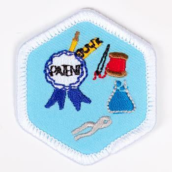 Women Inventors Badge White-Pi/pa 4140 Badges