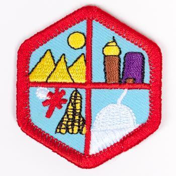 World Heritage Badge Red-Ex 4140 Badges