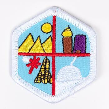 World Heritage Badge White-Pi/pa 4140 Badges